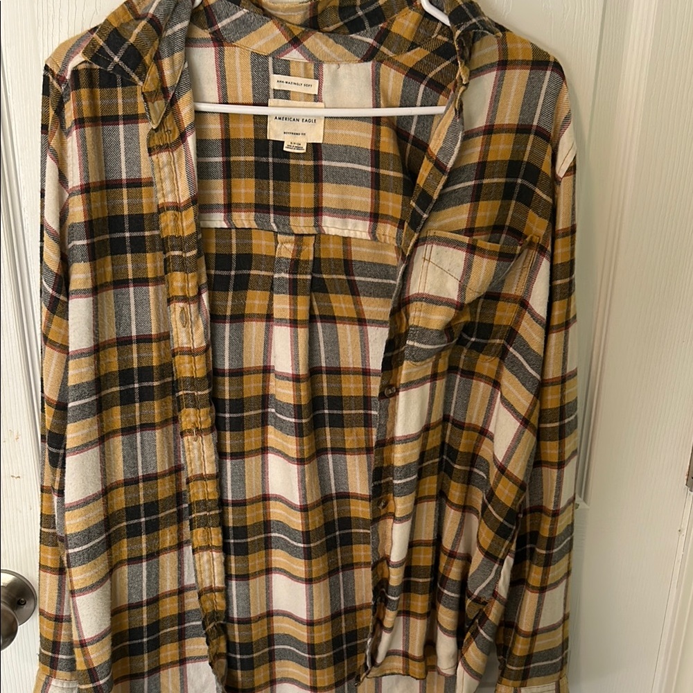 American Eagle Plaid Flannel Shirt